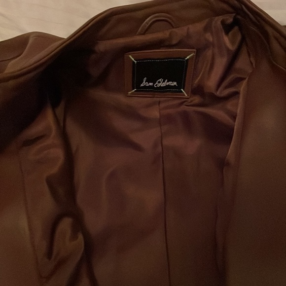 Leather Sam Eldelman beautiful brown jacket - Picture 9 of 9